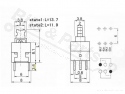 Push button (on/off) 8x8mm square